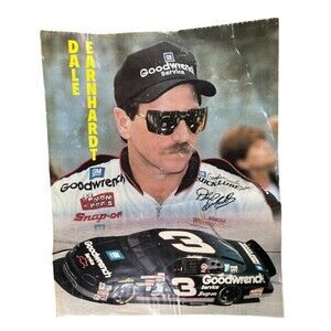 1990's Vintage Dale Earnhardt Sr #3 Car Goodwrench Poster 17x21 SEE PHOTOS